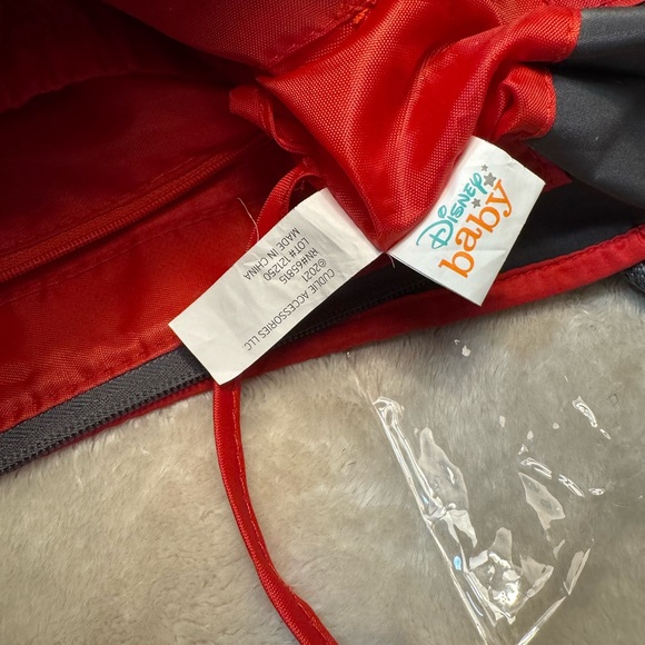 Disney Baby Red and Gray Bag - Picture 4 of 5